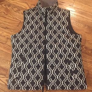 Land's End Patterned Puffer Jacket  XL (14/16)