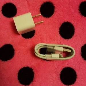 Apple iPhone Lightning Charger and Cube