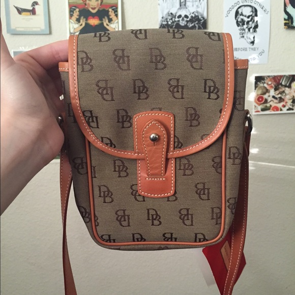 Dooney & Bourke Signature Binocular Bag in Brown