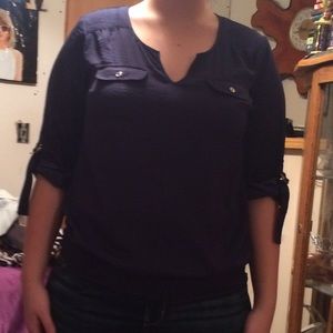 Navy Blouse