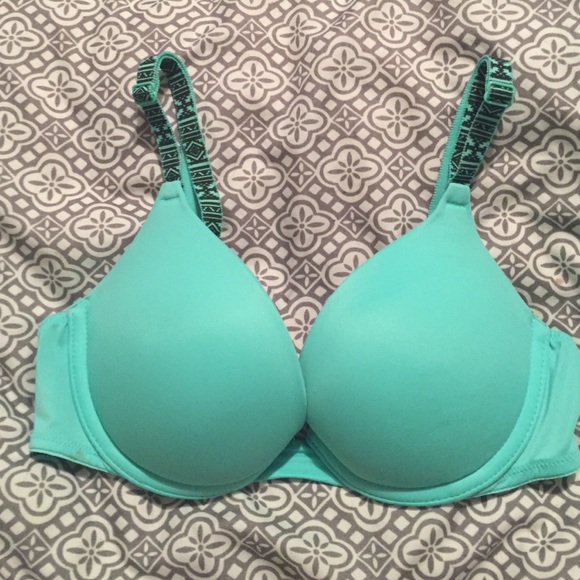 ❗️SOLD❗️Teal VS PINK bra with tribal straps.
