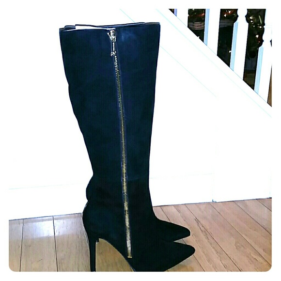 Jessica Simpson Knee length  Suede Stilletto Boots