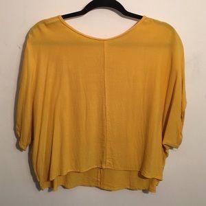 ZARA Drape-Back Crop Top