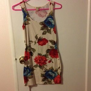 Floral bodycon dress