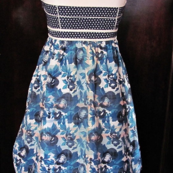 🎉📷HP📷🎉 Kimchi Blue mixed print strapless dress - Picture 3 of 4