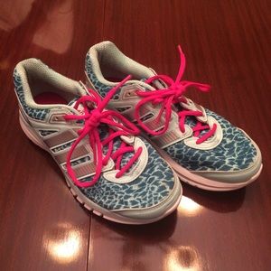 Blue Printed Adidas Tennis Shoes