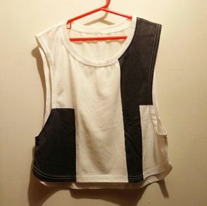 Geometric Cropped Top