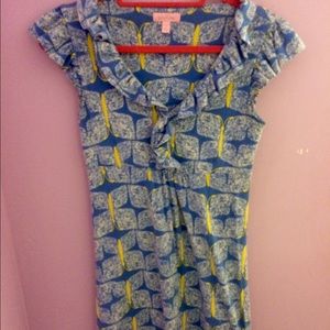 Lilly Pulitzer Blue Butterfly Dress