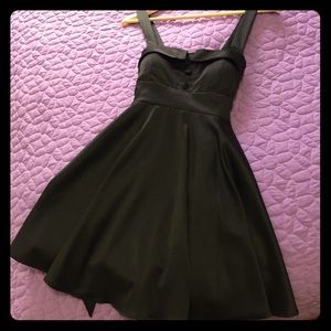 Black Satin Party Dress