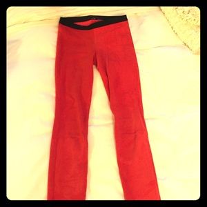Theory Suede leggings
