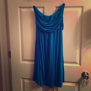 Strapless tie back dress