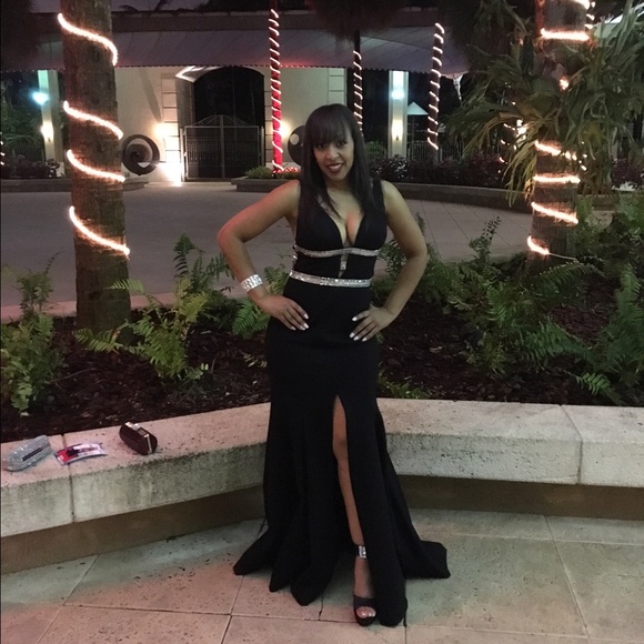 Sherri Hill Black Dress - Picture 2 of 4