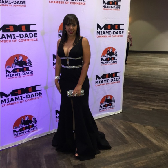 Sherri Hill Black Dress - Picture 3 of 4