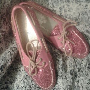 Sperry Top-Sider shoes in Raspberry glitter