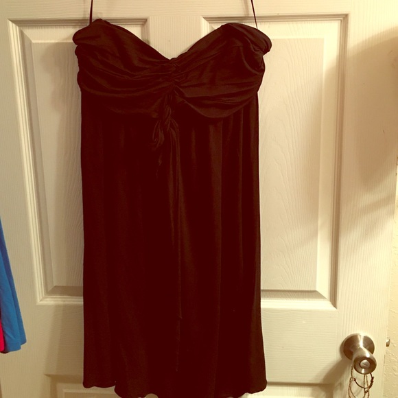 NWT Express black strapless dress