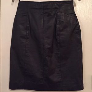 New Black Leather Skirt