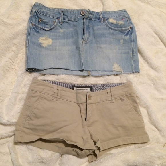 Shorts and skirt combo