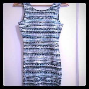 Cute mint patterned bodycon dress