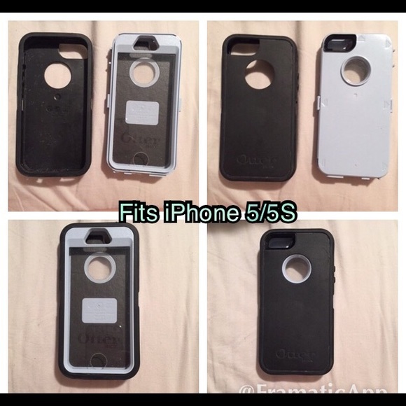 iPhone 5/5s otter box black and grey