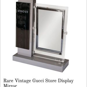 vintage Gucci countertop mirror.