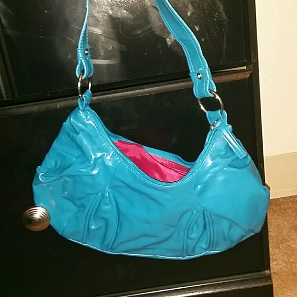 Blue handbag