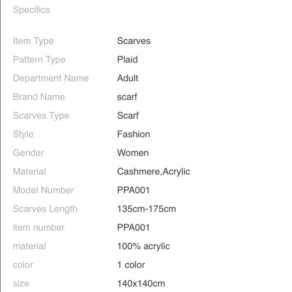 Black Grey Blanket Scarf - Picture 4 of 4