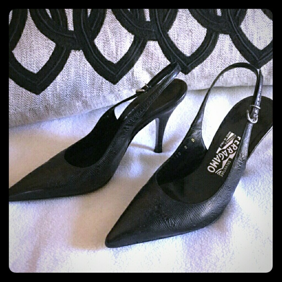 Ferragamo black heels