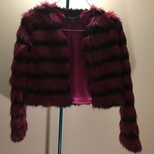 Faux fur jacket