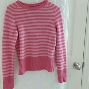 Pink striped sweater