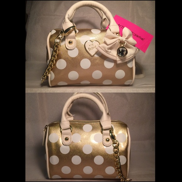 NEW BETSEY JOHNSON MINI BARREL HANDBAG