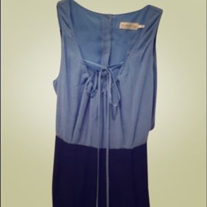 Dressy color block romper