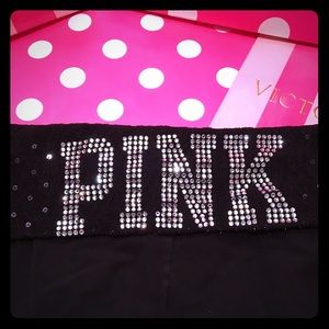 VS PINK "BLING LOGO" Yoga Pants