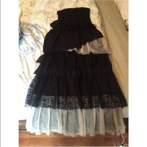 Black tie free people lace dress