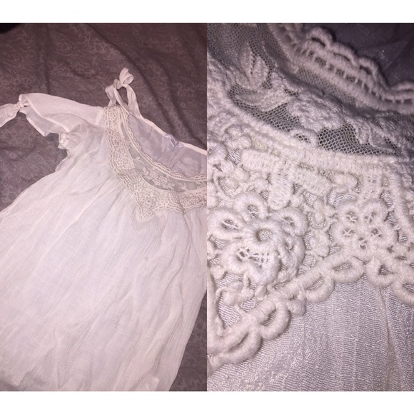 White see through top.