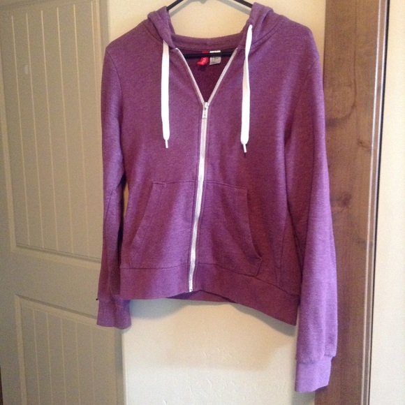 Purple zip up