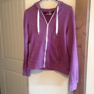Purple zip up