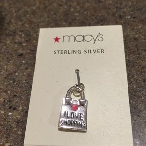 I love shopping charm