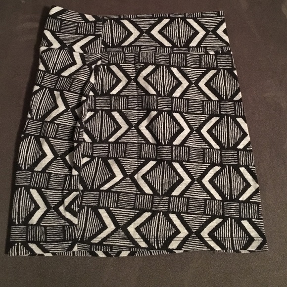 Black and grey skirt