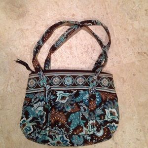 Vera Bradley purse- blue/brown