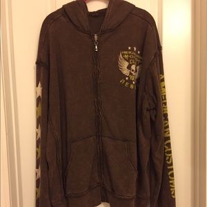 NWT Affliction American Customs reversible hoodie