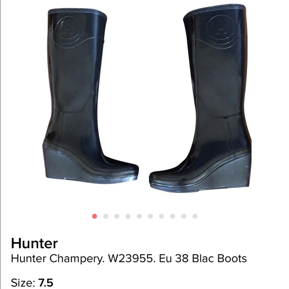 Hunter Champery rain boots in black