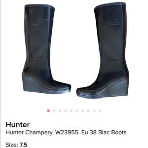 Hunter Champery rain boots in black
