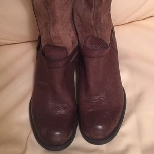 Brown leather and suede boots. Great condition!