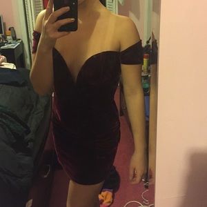 Dark Red Velvet Sexy Dress❤️💝