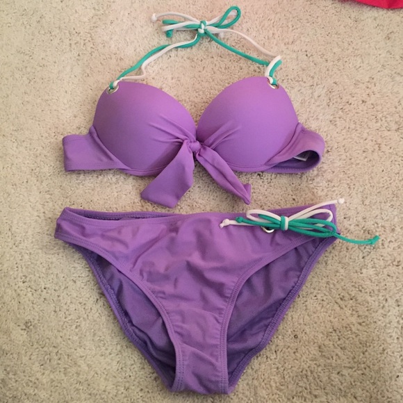 Purple push-up bikini (Small top, Medium bottoms)