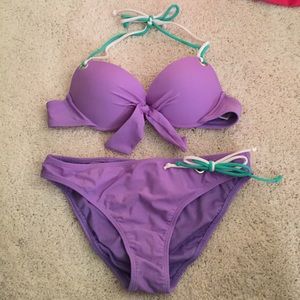 Purple push-up bikini (Small top, Medium bottoms)