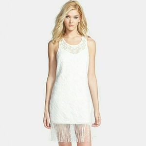 Astr lace fringe dress