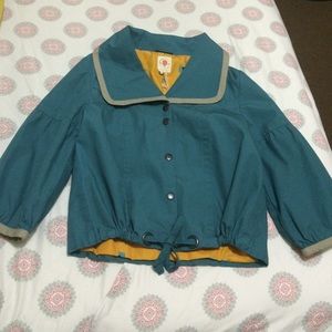 Tulle Blue Raincoat Utility Jacket Dear Creatures