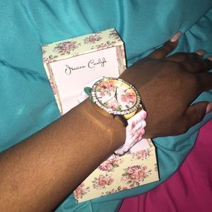 Jessica Carlyle Floral Watch NEVER WORN!!