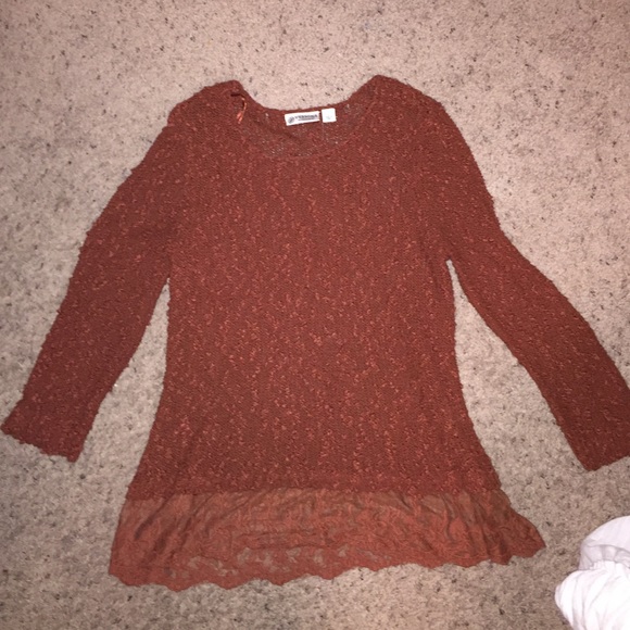 Similar to Free People sweater with lace